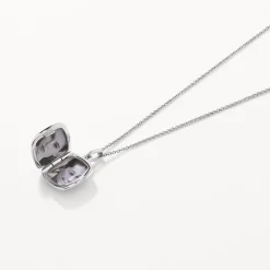 Best Engravable Square Locket Necklace in Silver Best Selling Gifts | Gifts For Her