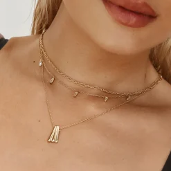 Fashion Figaro Paperclip Necklace in Gold 18k Fine Gold Plated | Necklaces & Pendants
