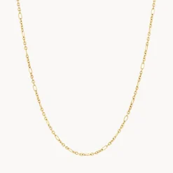 Fashion Figaro Paperclip Necklace in Gold 18k Fine Gold Plated | Necklaces & Pendants