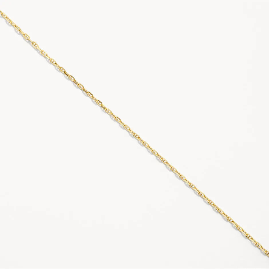 Clearance Fine Anchor Chain Necklace in Gold Gifts For Him | 18k Fine Gold Plated