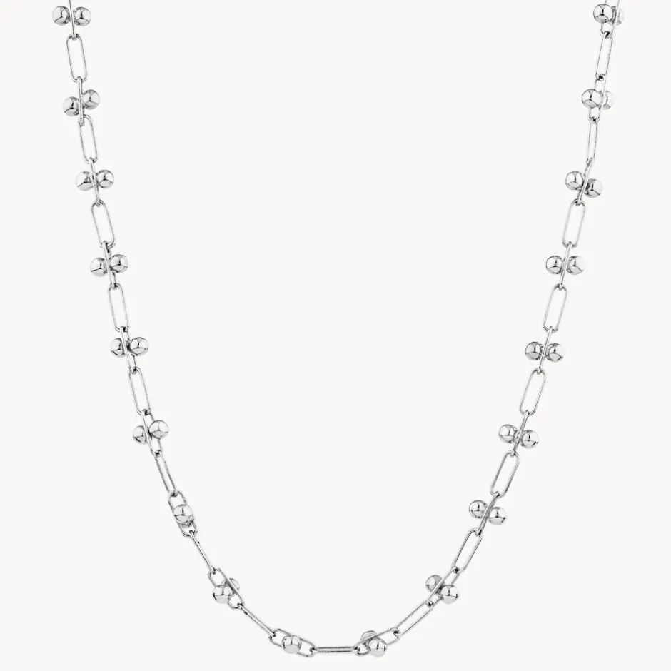 Discount Fine Bauble Paperclip Chain Necklace in Silver 925 Sterling Silver | Necklaces & Pendants