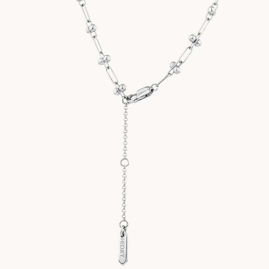 Discount Fine Bauble Paperclip Chain Necklace in Silver 925 Sterling Silver | Necklaces & Pendants