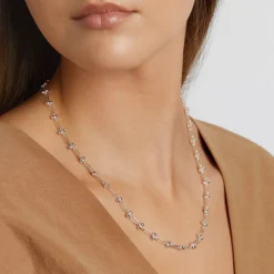 Discount Fine Bauble Paperclip Chain Necklace in Silver 925 Sterling Silver | Necklaces & Pendants