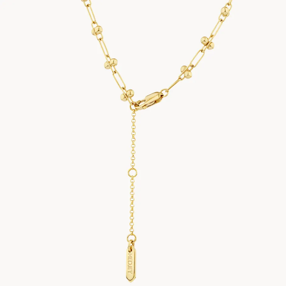 Best Fine Bauble Paperclip Chain Necklace in Gold 18k Fine Gold Plated | Necklaces & Pendants