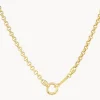 Online Fine Belcher Chain Necklace in Gold 18k Fine Gold Plated | Necklaces & Pendants