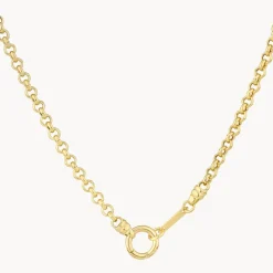 Online Fine Belcher Chain Necklace in Gold 18k Fine Gold Plated | Necklaces & Pendants