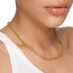 Online Fine Belcher Chain Necklace in Gold 18k Fine Gold Plated | Necklaces & Pendants