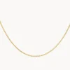 Sale Fine Curb Chain Necklace in Gold 18k Fine Gold Plated | Necklaces & Pendants