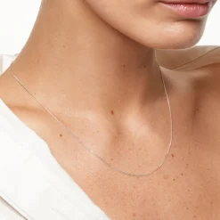 Fashion Fine Curb Chain Necklace in Silver 925 Sterling Silver | Necklaces & Pendants