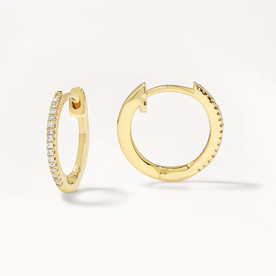 Fashion Fine Diamond Huggie in 10k Gold Best Selling Gifts | Gifts For Her