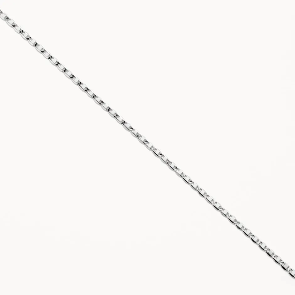 Clearance Fine Flat Anchor Chain Necklace in Silver Gifts For Him | 925 Sterling Silver