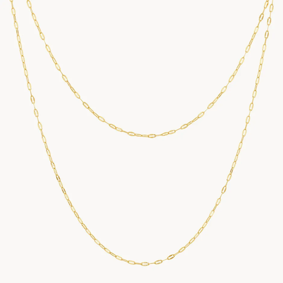 Best Fine Mirror Chain in Gold 18k Fine Gold Plated | Necklaces & Pendants