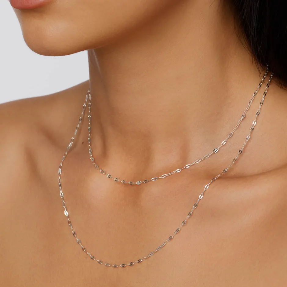 New Fine Mirror Chain in Silver 925 Sterling Silver | Necklaces & Pendants