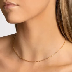 Online Fine Paperclip Chain Necklace in 10k Gold 10k Gold | Necklaces & Pendants