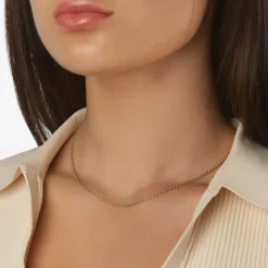 Discount Fine Rope Chain Necklace in Gold Gifts For Him | 18k Fine Gold Plated