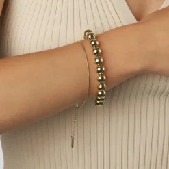 Discount Fine Snake Chain Bracelet in Gold Gifts For Him | 18k Fine Gold Plated