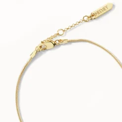 Discount Fine Snake Chain Bracelet in Gold Gifts For Him | 18k Fine Gold Plated