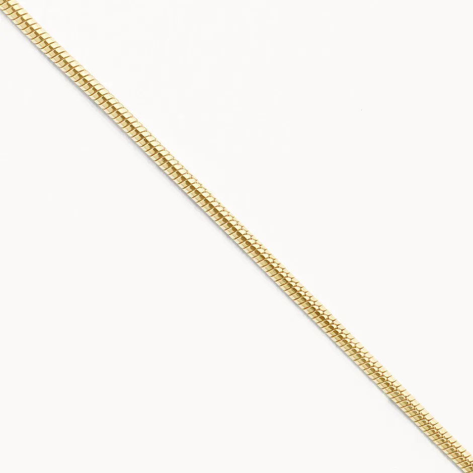 New Fine Snake Chain Necklace in Gold Gifts For Him | 18k Fine Gold Plated