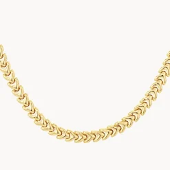 Best Fishtail Chain Necklace in Gold 18k Fine Gold Plated | Necklaces & Pendants