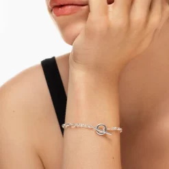 New Fob Fundamental Chain Bracelet in Silver Gifts For Him | 925 Sterling Silver
