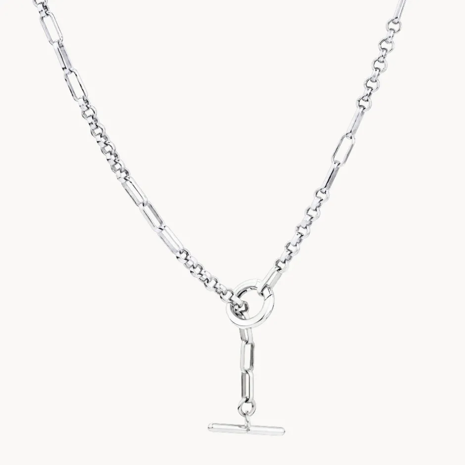 Online Fob Fundamental Chain Necklace in Silver Gifts For Him | Best Friend Gifts