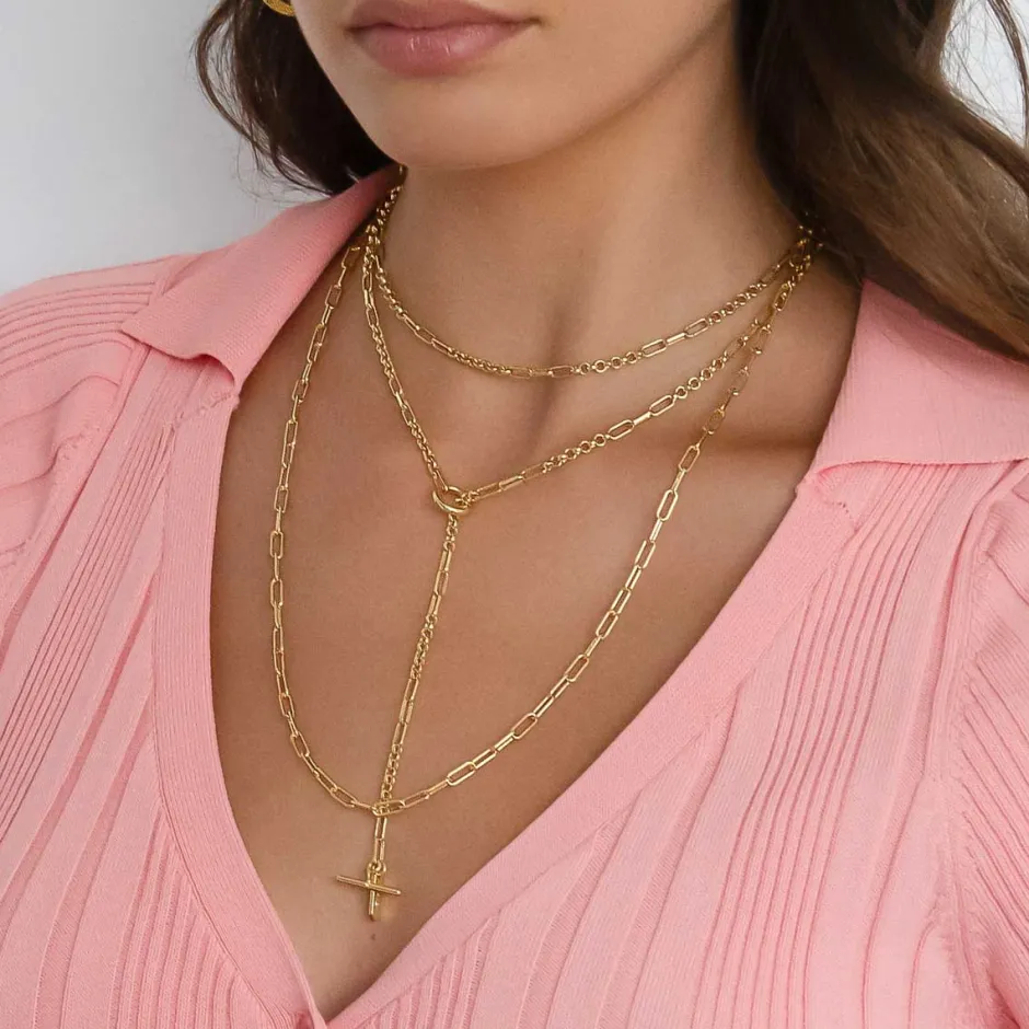 Outlet Fob Fundamental Chain Necklace in Gold Gifts For Him | Best Friend Gifts