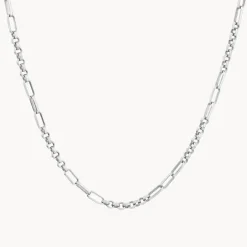 Online Fob Fundamental Chain Necklace in Silver Gifts For Him | Best Friend Gifts