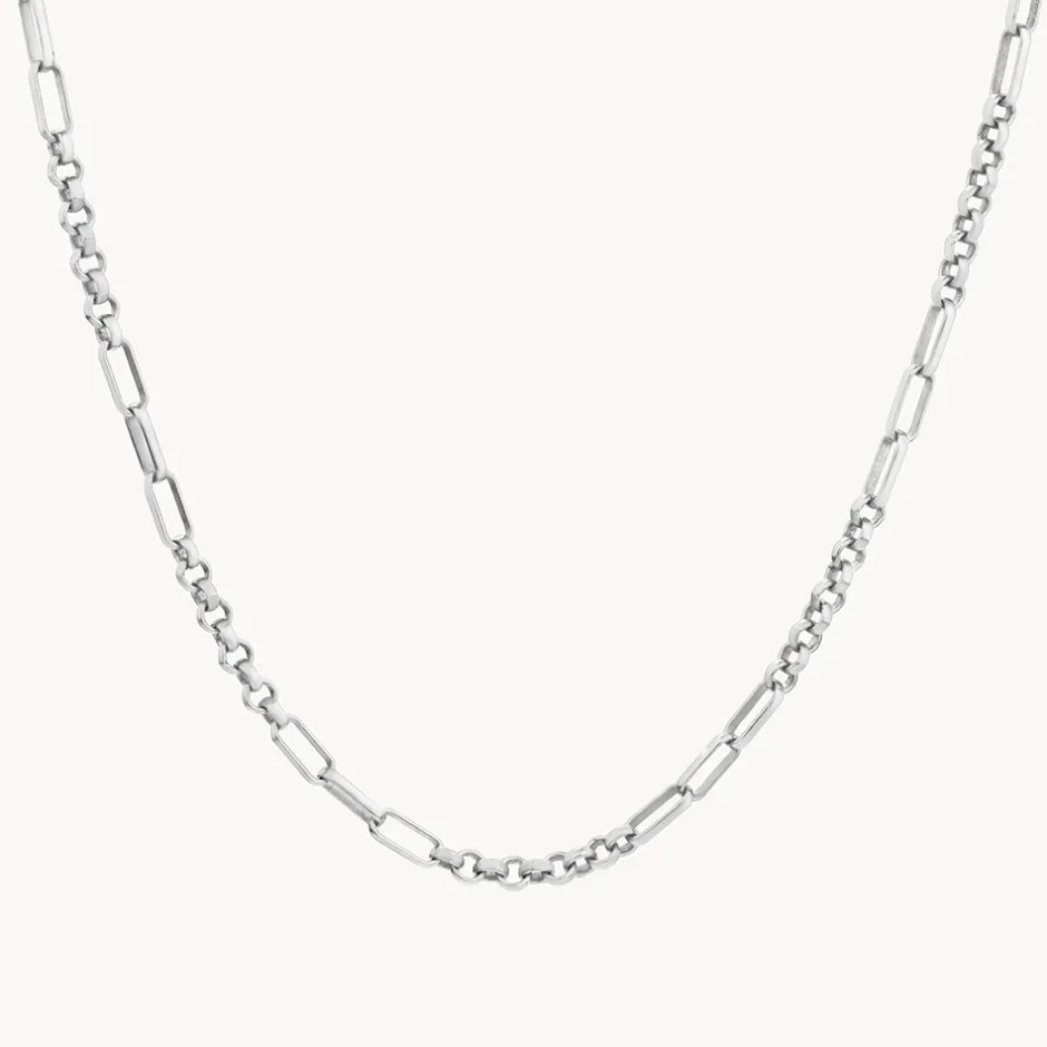 Online Fob Fundamental Chain Necklace in Silver Gifts For Him | Best Friend Gifts