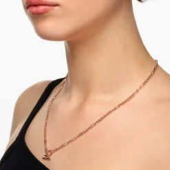 Clearance Fob Fundamental Chain Necklace in Rose Gold 18k Fine Rose Gold Plated | Necklaces & Pendants