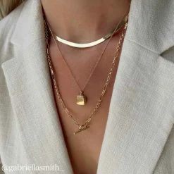 Outlet Fob Fundamental Chain Necklace in Gold Gifts For Him | Best Friend Gifts