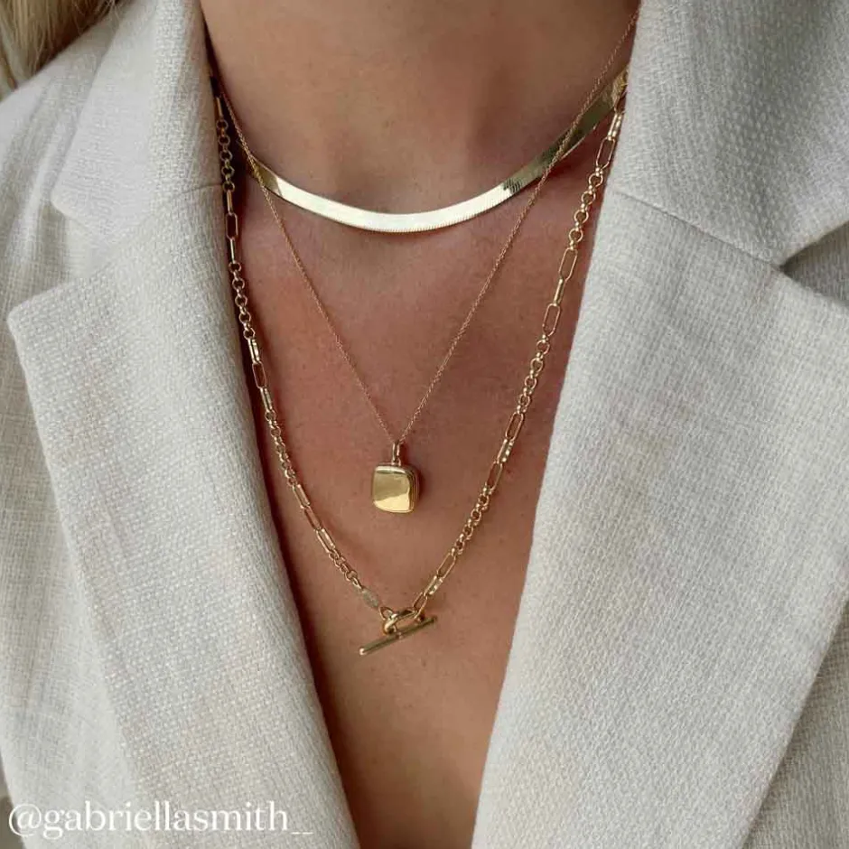Outlet Fob Fundamental Chain Necklace in Gold Gifts For Him | Best Friend Gifts
