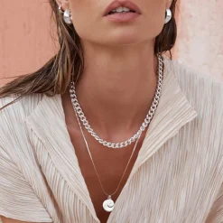 Hot Full Moon Pendant in Silver Best Selling Gifts | Gifts For Her
