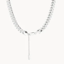 Discount Heavy Flat Curb Chain in Silver 925 Sterling Silver | Necklaces & Pendants
