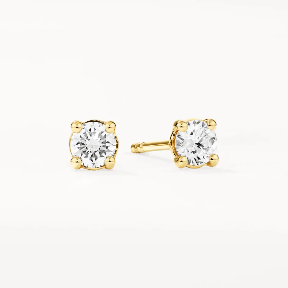 Outlet Lab-Grown Diamond 0.45ct Set With Necklace and Earrings in 10k Gold Gifts For Her | Luxe Gifting