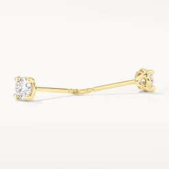 Outlet Lab-Grown Diamond 0.45ct Set With Necklace and Earrings in 10k Gold Gifts For Her | Luxe Gifting