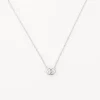 Best Laboratory-Grown Diamond 0.20ct Oval Necklace in Silver Best Selling Gifts | Gifts For Her