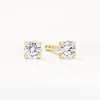 Best Laboratory-Grown Diamond 0.15ct  Round Stud Earrings in 10k Gold Luxe Gifting | Laboratory-grown Diamonds