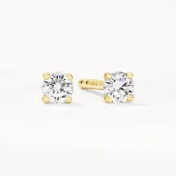 Best Laboratory-Grown Diamond 0.15ct Round Stud Earrings in 10k Gold Luxe Gifting | Laboratory-grown Diamonds