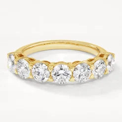 Online Laboratory-Grown Diamond 2.00ct Round Ring in 10k Gold Gifts For Her | Luxe Gifting