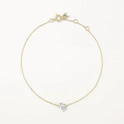 Sale Laboratory-Grown Diamond 0.20ct Round Bracelet in 10k Gold Gifts For Her | Luxe Gifting