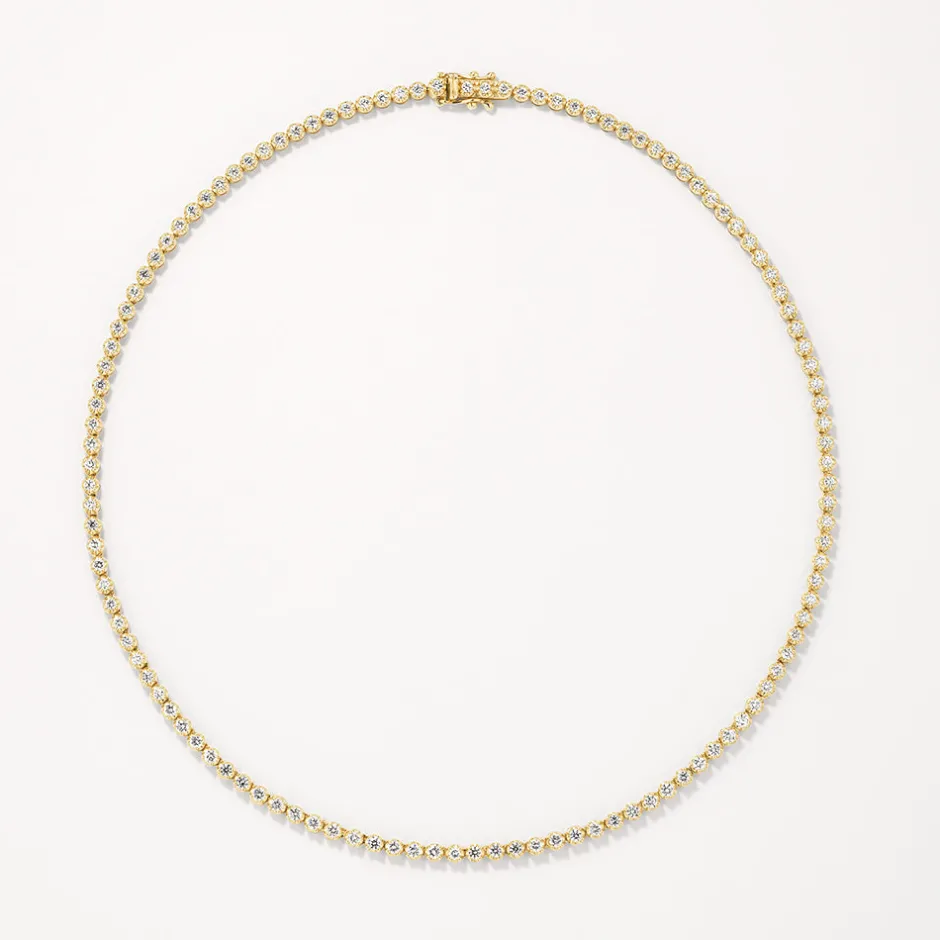 New Laboratory-Grown Diamond 4.00ct Tennis Necklace in 10k Gold Gifts For Her | Luxe Gifting