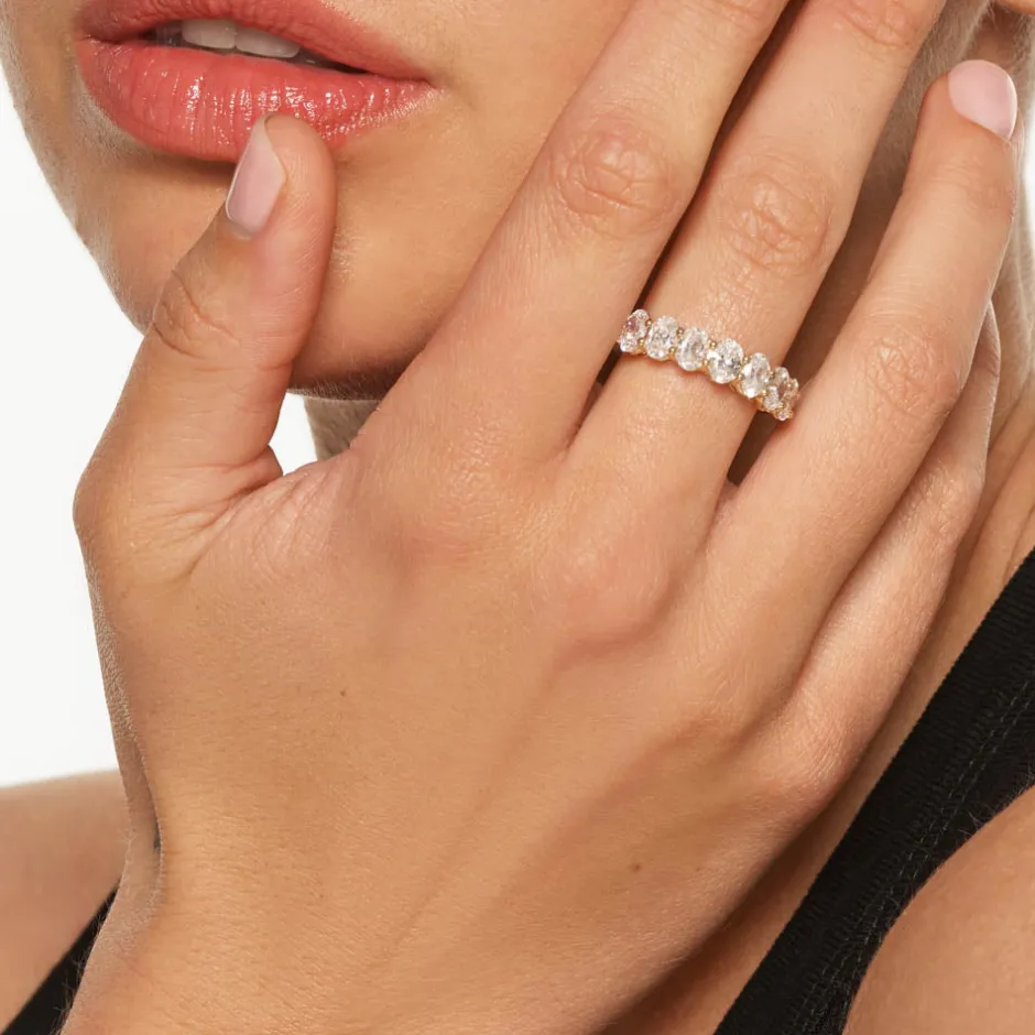 Fashion Laboratory-Grown Diamond 2.00ct Oval Ring in 10k Gold Gifts For Her | Luxe Gifting