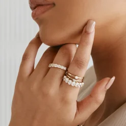 Discount Laboratory-Grown Diamond 1.00ct Round Ring in 10k Gold Gifts For Her | Luxe Gifting