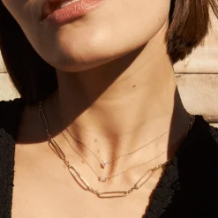 Outlet Laboratory-Grown Diamond 0.20ct Round Necklace in 10k Gold Best Selling Gifts | Gifts For Her