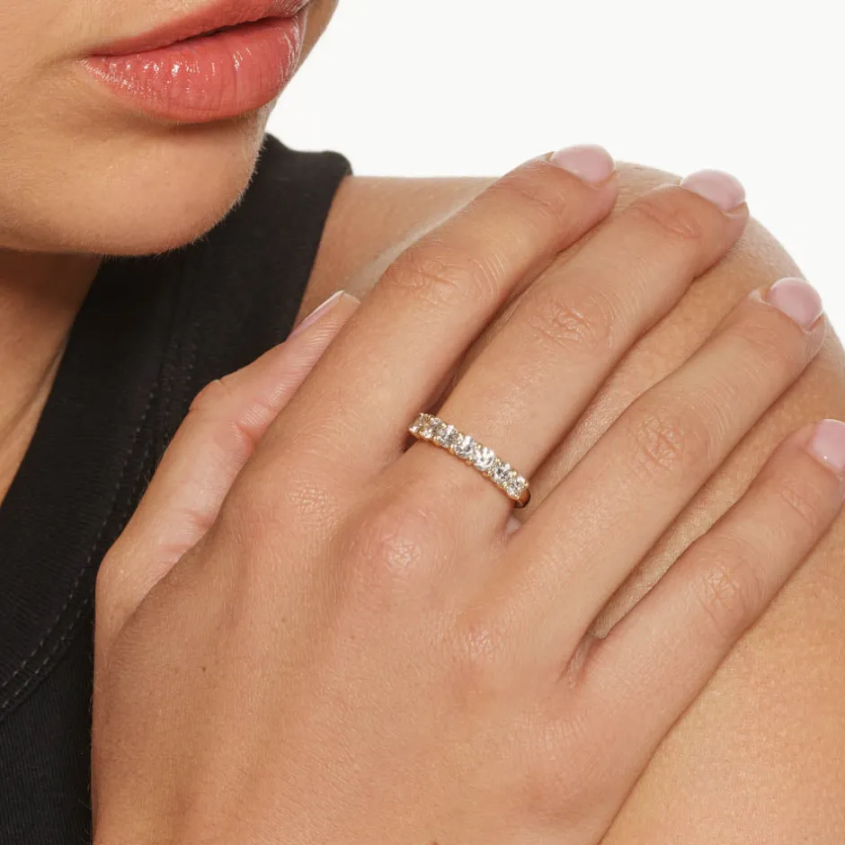 Discount Laboratory-Grown Diamond 1.00ct Round Ring in 10k Gold Gifts For Her | Luxe Gifting