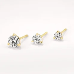 Discount Laboratory-Grown Diamond 0.50ct Round Stud Earrings in 10k Gold Gifts For Him | Gifts For Her