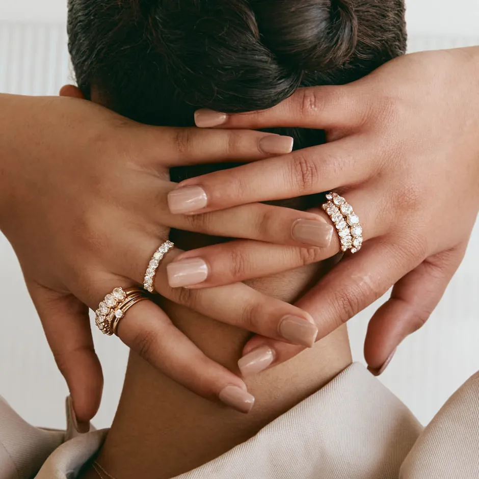 Fashion Laboratory-Grown Diamond 2.00ct Oval Ring in 10k Gold Gifts For Her | Luxe Gifting
