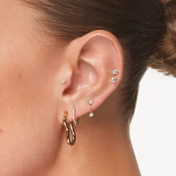 Best Laboratory-Grown Diamond Drop Studs in 10k Gold Gifts For Her | Luxe Gifting
