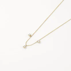Sale Laboratory-Grown Diamond Floating Droplet Necklace in 10k Gold Luxe Gifting | Laboratory-grown Diamonds