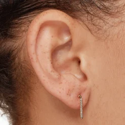 Online Laboratory-Grown Diamond Fine Drop Bar Stud Earrings in 10k Gold Laboratory-grown Diamonds | Earrings
